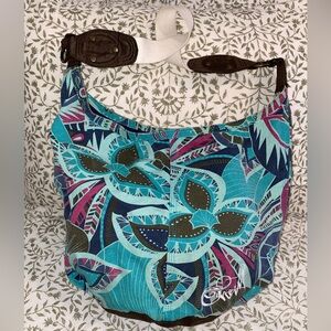 O'Neill Blue and Pink Floral‎ Tote Bag